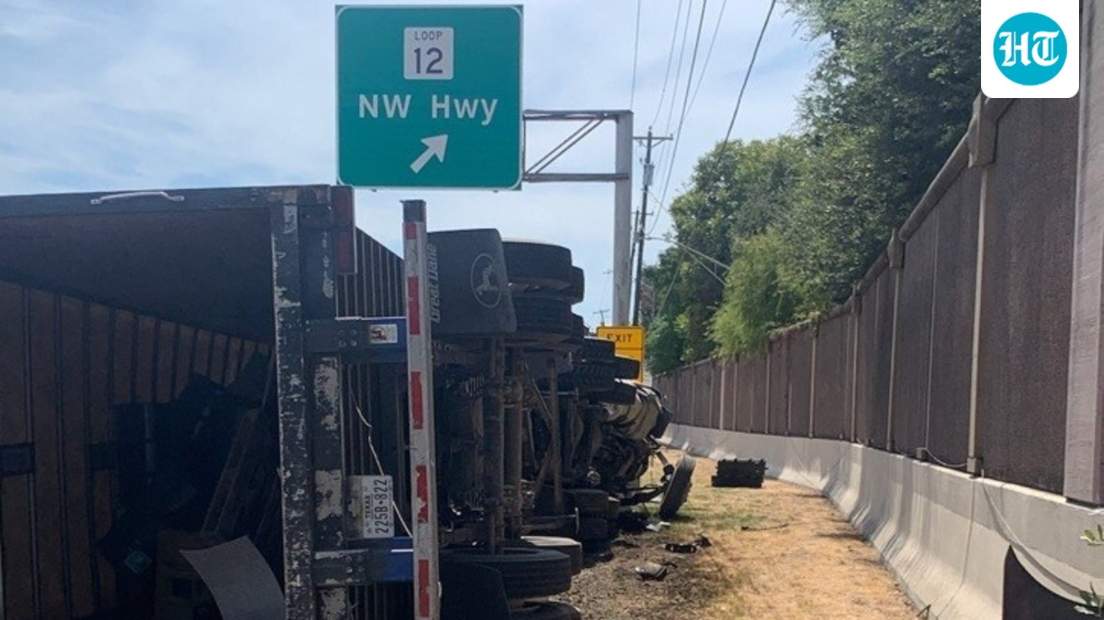 Southbound lanes of Dallas North Tollway, between Walnut Hill Lane and Northwest Highway closed from 6-vehicle accident. (Dallas Fire Rescue)