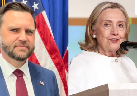 A new report says JD Vance advised Hillary Clinton’s 2016 campaign against Trump, while his spokesperson strongly disputes that account. (JD Vance/Instagram, Hillary Clinton/Instagram)