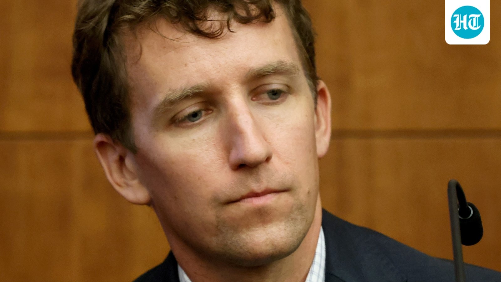 FILE - Patrick Clancy sits on the stand during the Lindsay Clancy murder trial at Plymouth Superior Court in Plymouth, Mass., on Wednesday, July 29, 2026. (David L. Ryan/The Boston Globe via AP, Pool,File) (David L. Ryan/Pool The Boston Gl)