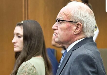 Attorney Kevin Reddington and defendant Lindsay Clancy listen to Judge William Sullivan, on the day the jury in her murder trial said to Judge Sullivan that they cannot reach a verdict, in Plymouth, Massachusetts, U.S., September 1, 2026. Greg Derr/Pool (via REUTERS)