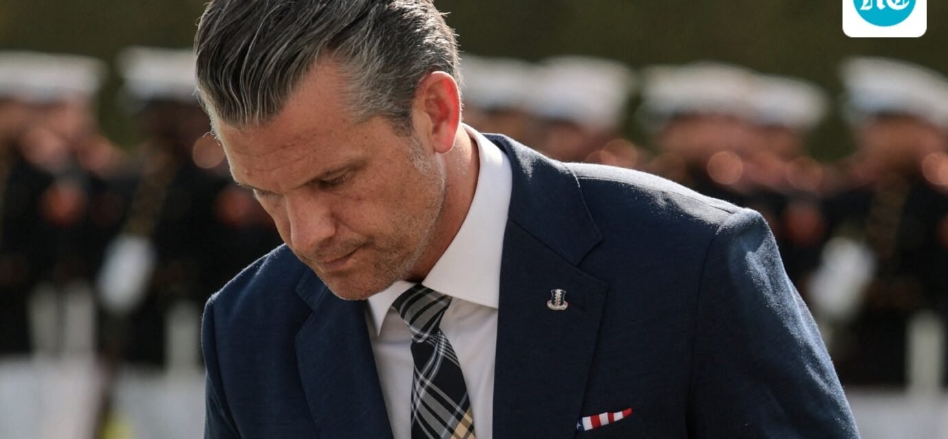 US Defense Secretary Pete Hegseth at the Pentagon on September 18. (REUTERS)