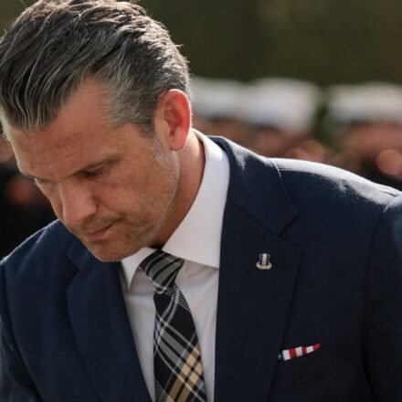 US Defense Secretary Pete Hegseth at the Pentagon on September 18. (REUTERS)
