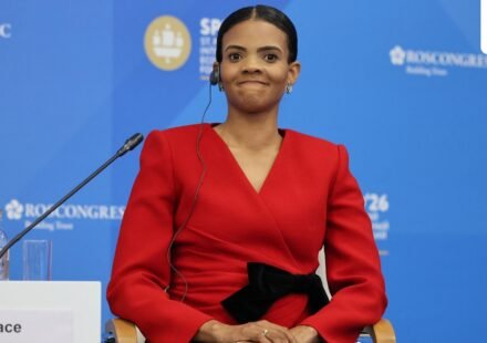 Candace Owens slammed TPUSA after Charlie Kirk's statue was vandalized. (REUTERS)