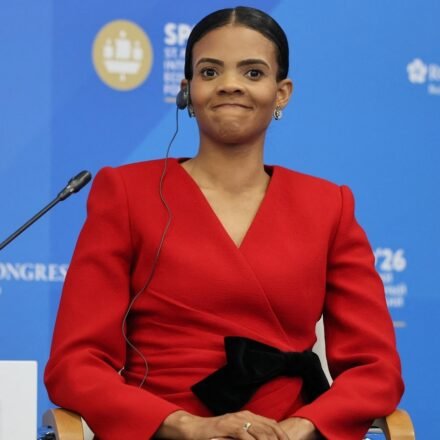 Candace Owens slammed TPUSA after Charlie Kirk's statue was vandalized. (REUTERS)