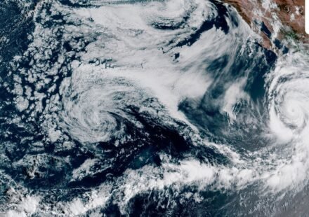 Experts say a record-strong Super El Nino could shape winter weather patterns across the US (AP)