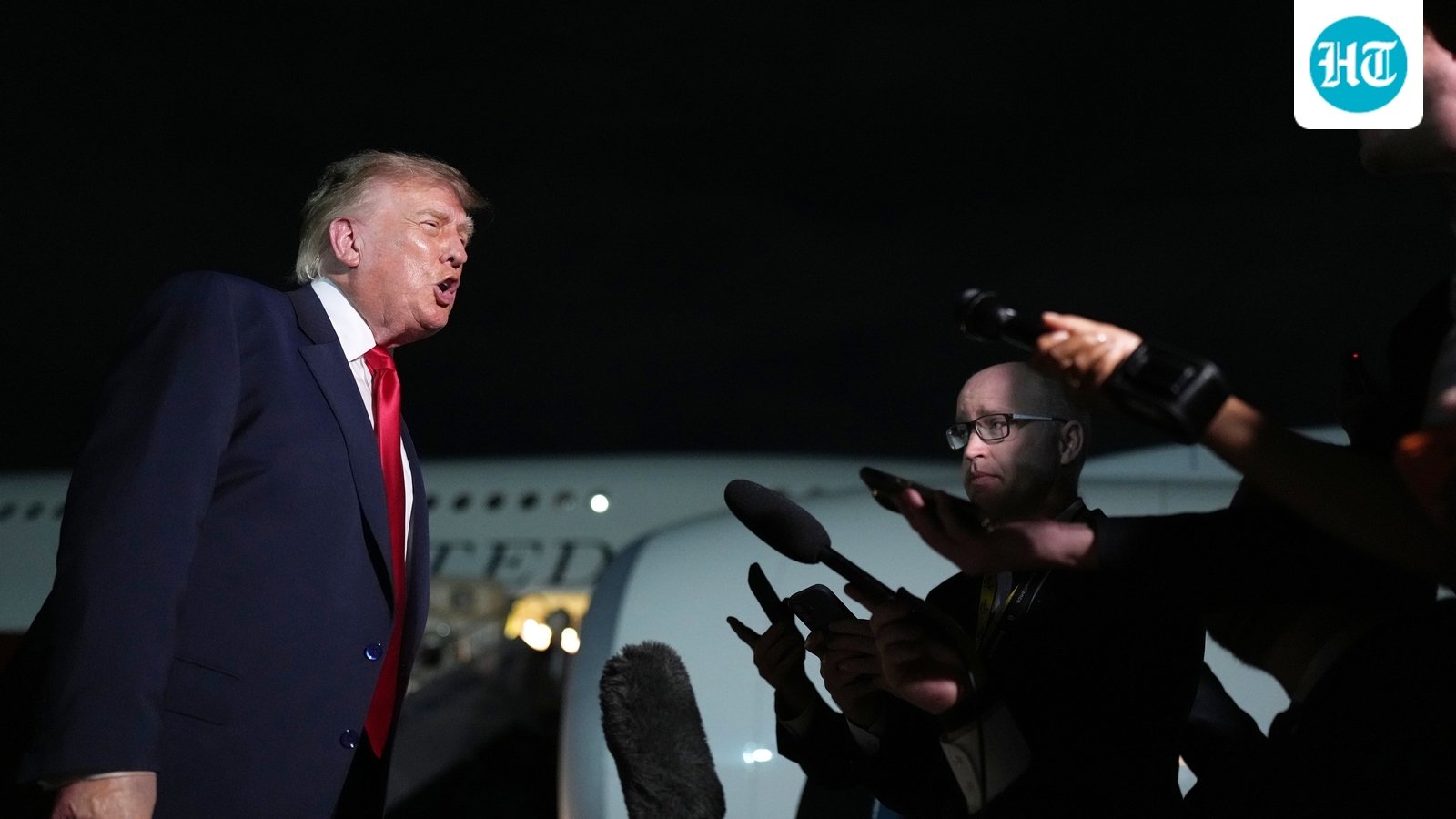 President Donald Trump came under fire for 'lunging' at ABC News reporter Rachel Scott. (AP Photo)