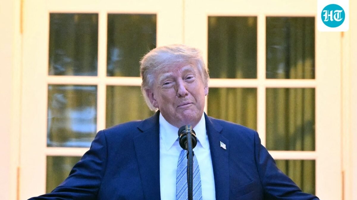 Trump speaks during a Rose Garden dinner at the White House in Washington, DC, on September 17. (AFP)