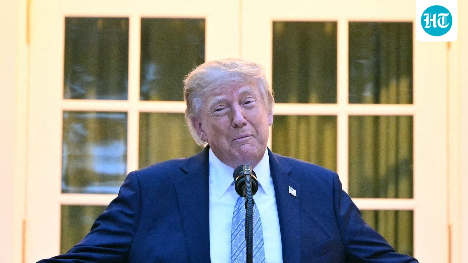 Trump speaks during a Rose Garden dinner at the White House in Washington, DC, on September 17. (AFP)