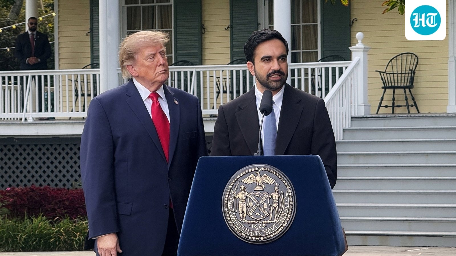 US President Donald Trump and New York City Mayor Zohran Mamdani speak to reporters during a press conference following their meeting at Gracie Mansion in New York City, US. (REUTERS)