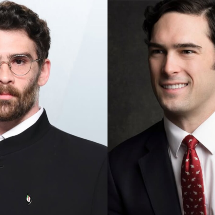 Hasan Piker answered Brandon Gill’s birth tourism attack by pointing to Gill’s wife and her Indian family background. (Hasan Piker/Instagram, Brandon Gill/Instagram)