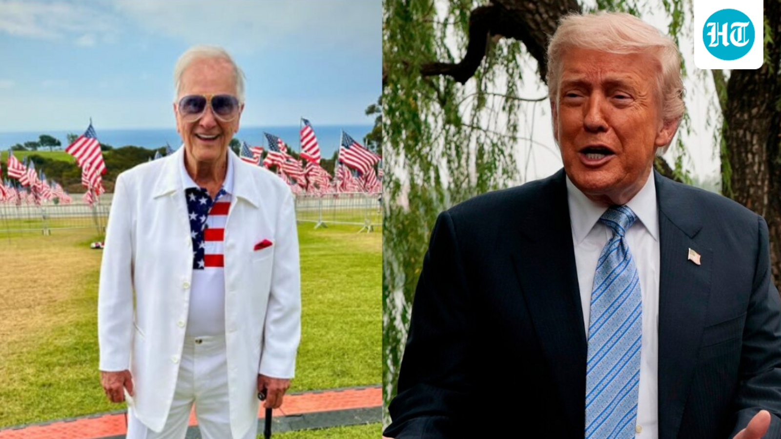 Longtime Republican, Donald Trump supporter, and 1950s music icon Pat Boone said he was speaking “as a friend,” urging the president to speak less. (Pat Boone Instagram and (Evan Vucci/Pool Photo via AP))