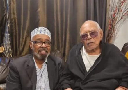 Ayanle (L), pictured with his uncle in London on November 2, 2024, currently resides on a tranquil street in a suburb of Columbus. (Ayanle/.Facebook)