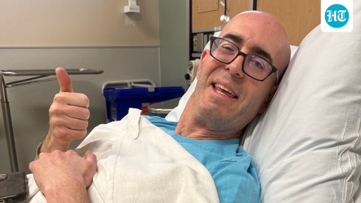 Bryan Bishop had been diagnosed with an inoperable brain tumor in 2009, two months before he was to marry his now-wife, Christie. (X/@BaldBryan)