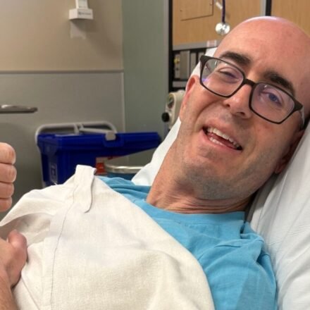 Bryan Bishop had been diagnosed with an inoperable brain tumor in 2009, two months before he was to marry his now-wife, Christie. (X/@BaldBryan)