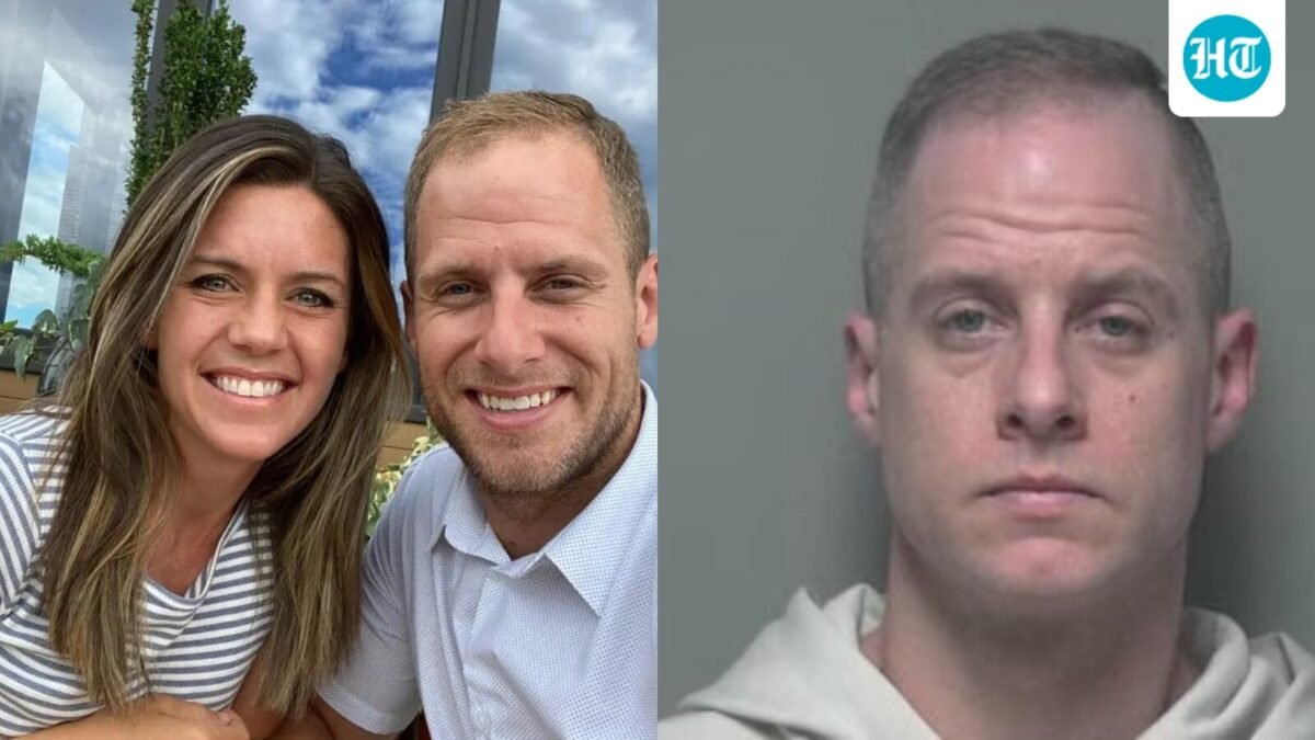 Caleb Flynn stands accused of murdering his wife, Ashley. (X/@901Lulu)