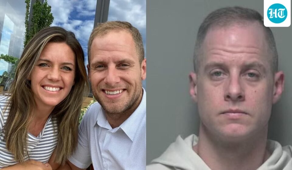 Caleb Flynn stands accused of murdering his wife, Ashley. (X/@901Lulu)