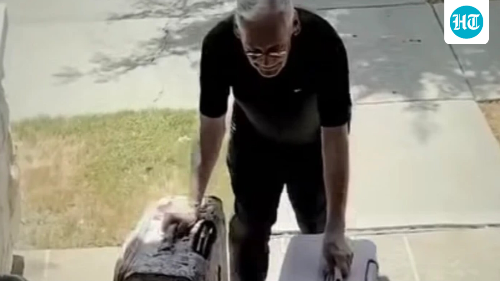 Donald Johnson, 81, went viral after being seen hauling luggage to help pay for his wife's cancer treatment. (GiveSendGo)