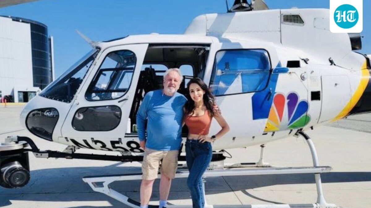 Eliana Moreno and George Marciniw were confirmed to be two of the victims who died when the NBC helicopter crashed today. (X/@LaInaMinute)