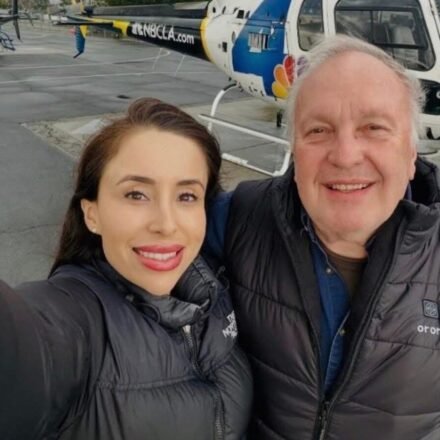 Eliana Moreno and George Marciniw were identified as two of the three people who died in the NBC Los Angeles helicopter crash. (X/@Sofarrjo)