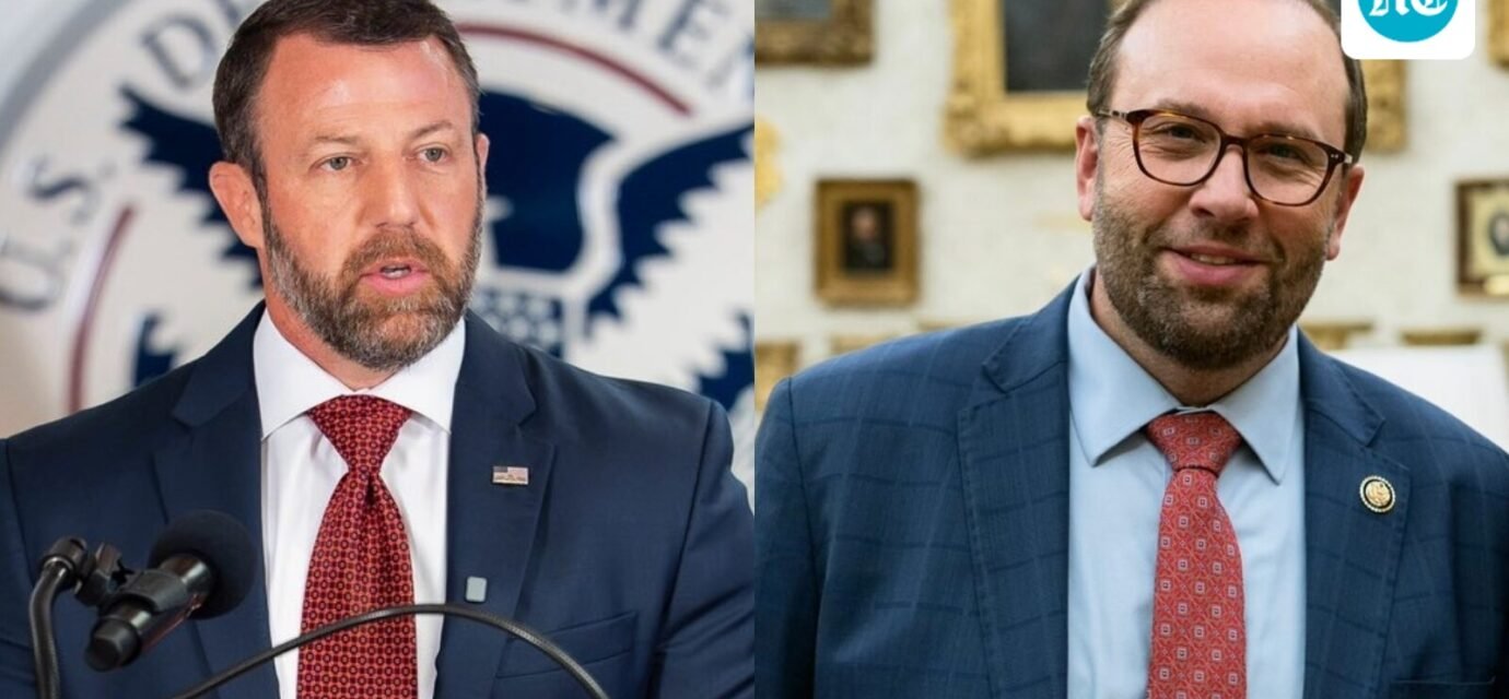 DHS Secretary Markwayne Mullin shares a house with Congressman Jason Smith in Washington DC. (X/@SecMullinDHS, X/@RepJasonSmith)
