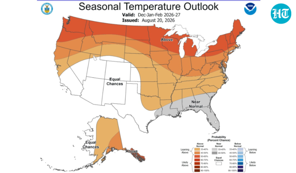 NOAA winter weather forecast map (NOAA)