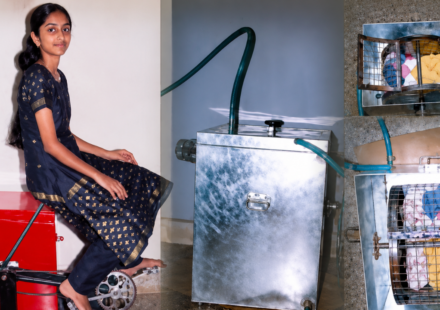 At 14, a Kerala girl turned an everyday bicycle into a low-cost washing machine for Rs 2,000 that could wash clothes without electricity