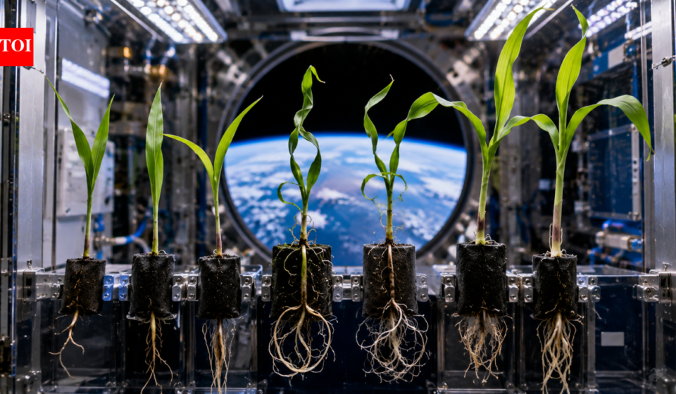 Nasa scientists grew corn seeds in space and found that microgravity changed how the seedlings’ roots and shoots grew