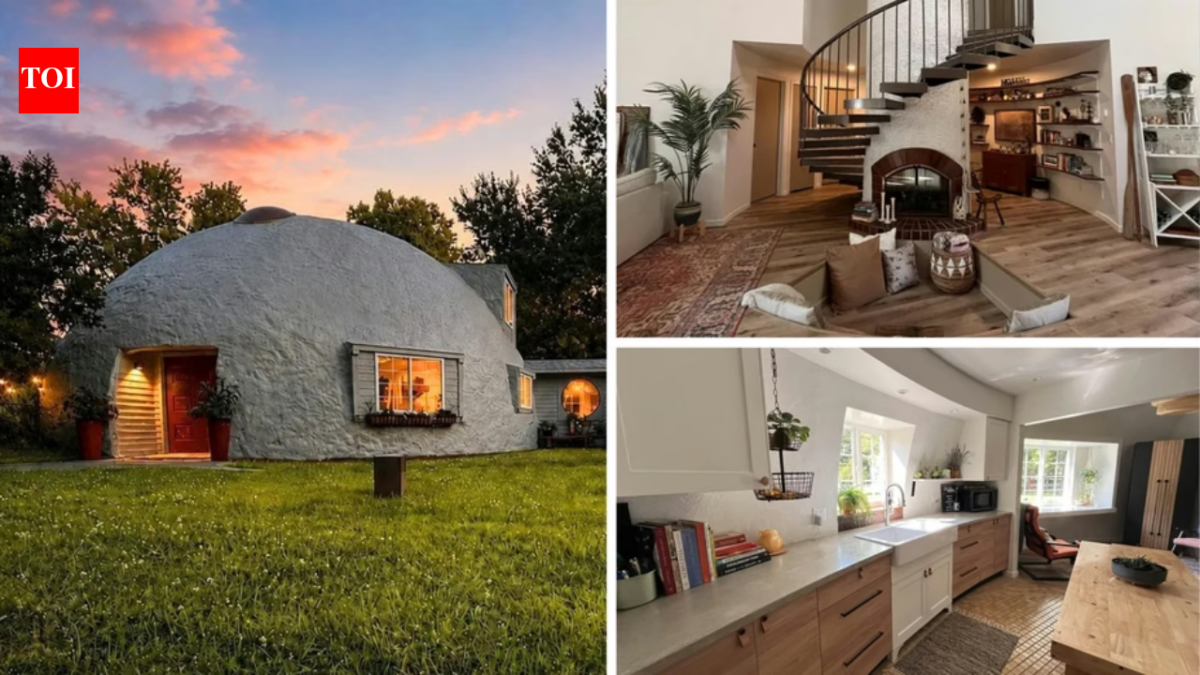 In 2023, buyers paid $87,000 for a crumbling 1979 Michigan concrete dome with caved-in ceilings; after a total overhaul, the 2,457-sq-ft home is back for $499,900