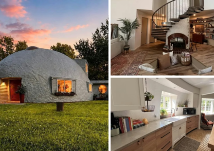 In 2023, buyers paid $87,000 for a crumbling 1979 Michigan concrete dome with caved-in ceilings; after a total overhaul, the 2,457-sq-ft home is back for $499,900
