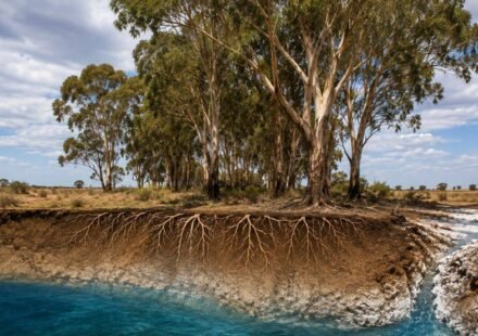 Australia planted eucalyptus trees to fight rising soil salinity; decades later scientists found the plantations were changing groundwater but not the soil nature