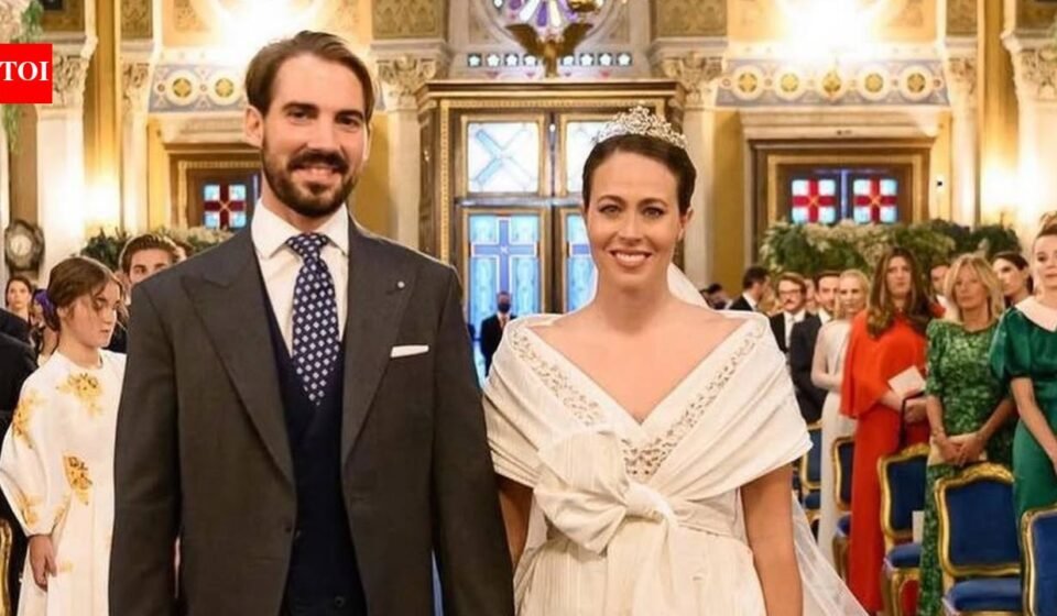 Princess Diana's godson Prince Philippos and Princess Nina welcome first child, son Kimon Thomas Konstantinos, via surrogate in the US nearly six years after their wedding