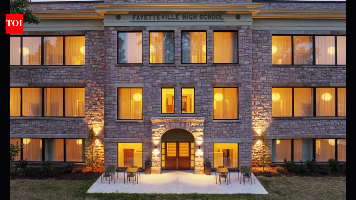 A West Virginia high school built in 1923 has reopened 103 years later as a 40-room hotel, with its old classrooms turned into guest rooms and gathering spaces