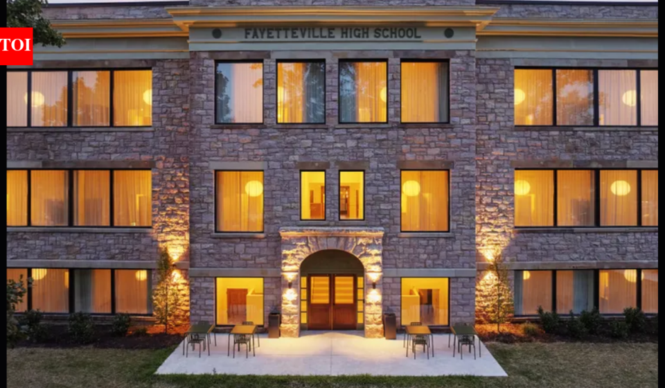 A West Virginia high school built in 1923 has reopened 103 years later as a 40-room hotel, with its old classrooms turned into guest rooms and gathering spaces