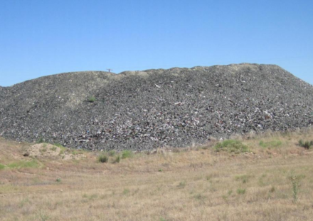 In 2002, Idaho buried nearly 300 tons of crushed waste glass beneath Highway 75; the material formed 8 to 12 inches of fill under a 200-foot road section