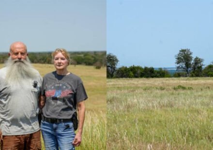 In Oklahoma, a veteran spent 5 years fighting back invasive cedars on his 400-acre ranch; now native grasses are returning and water is flowing into newly reappearing streams