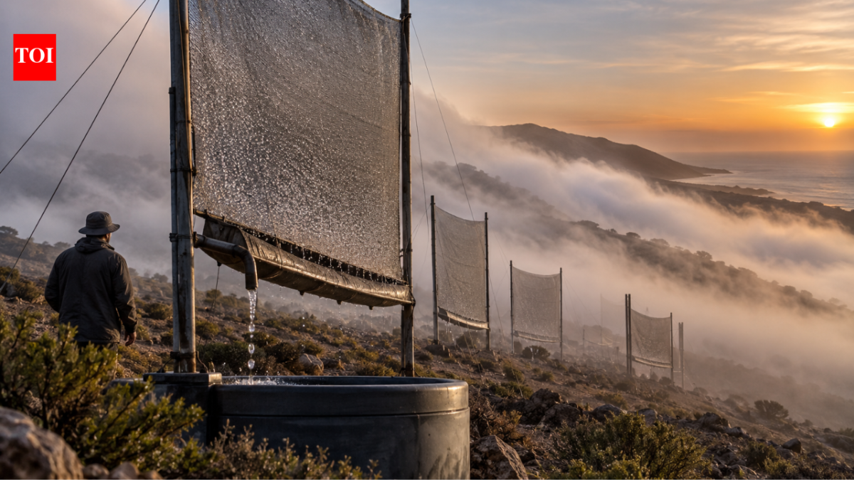 This Chilean community catches fog in giant nets and turns coastal mist into water; the unusual idea now harvests up to 650,000 litres a year in a drought-hit region