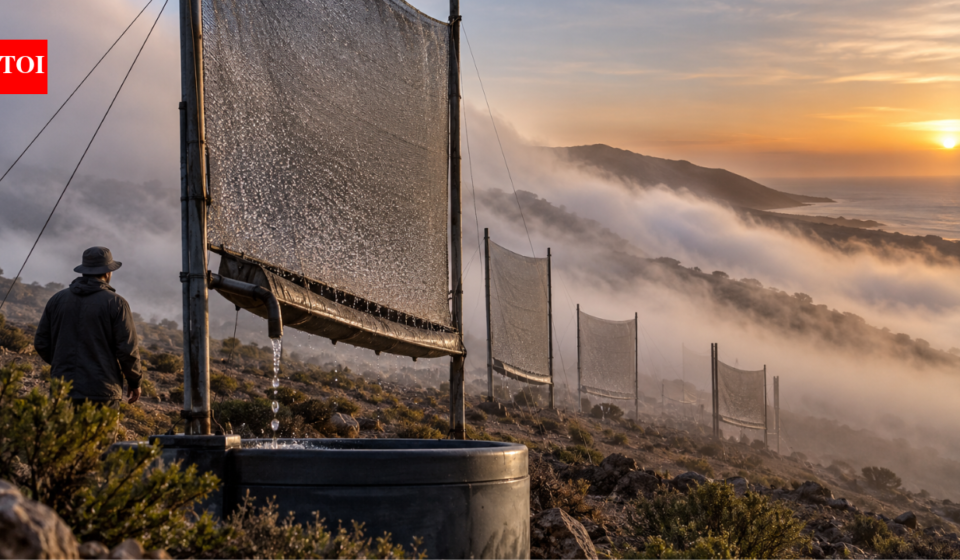 This Chilean community catches fog in giant nets and turns coastal mist into water; the unusual idea now harvests up to 650,000 litres a year in a drought-hit region