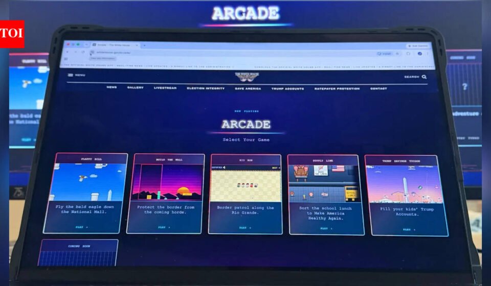 Game on, history off: White House unveils MAGA arcade
