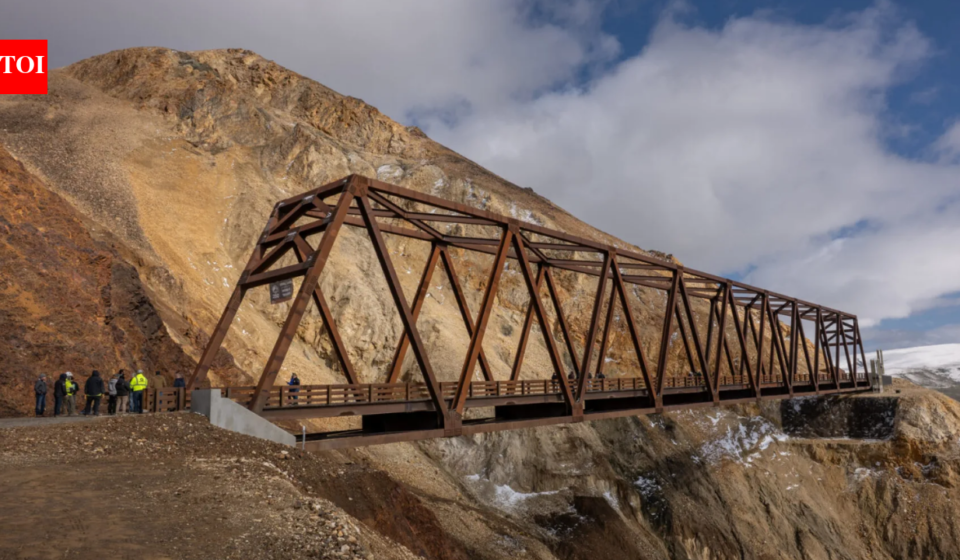 In 2021, a landslide cut Denali National Park’s only road in two; five years later a $230 million, 475-foot bridge has been built directly above the still-moving slope