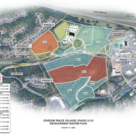 An Alabama developer paid $4.6 million for 65 acres after the city unanimously backed the project; the land will become housing, shops, medical offices and workplaces