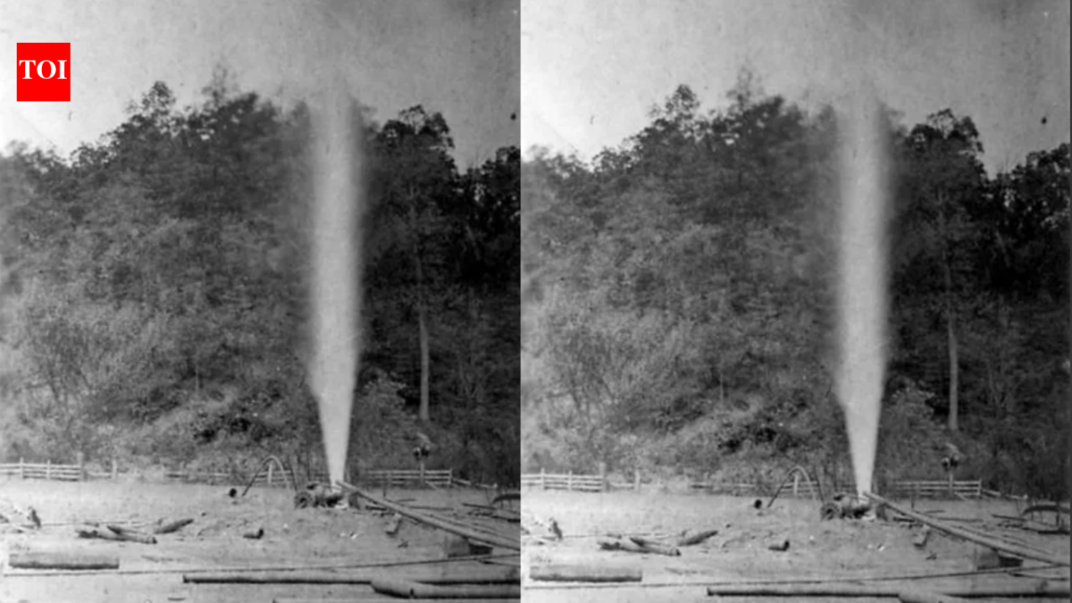 In 1895, lightning ignited a massive West Virginia gas well, sending flames 200 feet into the sky as crowds gathered to witness one of America’s most extraordinary fires