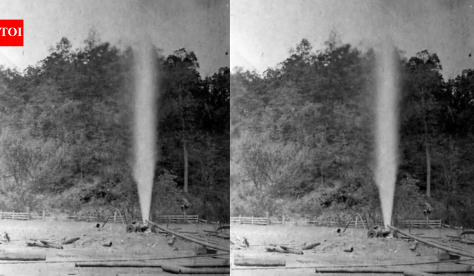 In 1895, lightning ignited a massive West Virginia gas well, sending flames 200 feet into the sky as crowds gathered to witness one of America’s most extraordinary fires