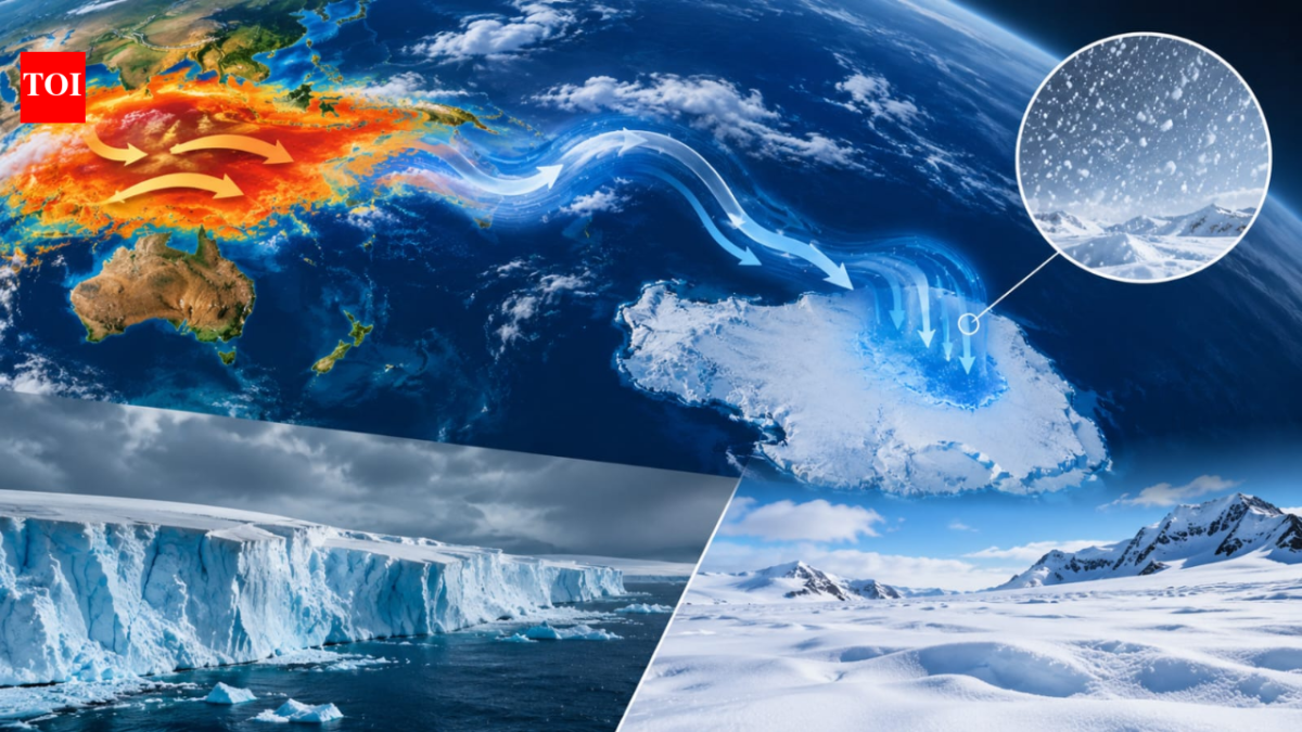 After losing about 140.5 billion tons of ice a year for two decades, Antarctica temporarily reversed course, gaining a record 695 billion tons in 2021-23 as tropical warmth drove heavy snowfall