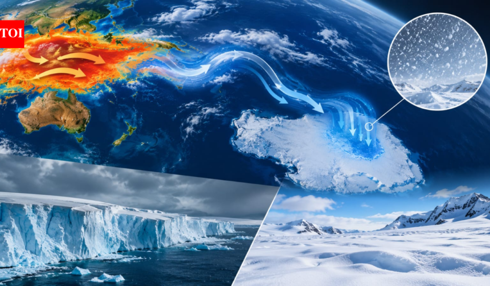After losing about 140.5 billion tons of ice a year for two decades, Antarctica temporarily reversed course, gaining a record 695 billion tons in 2021-23 as tropical warmth drove heavy snowfall