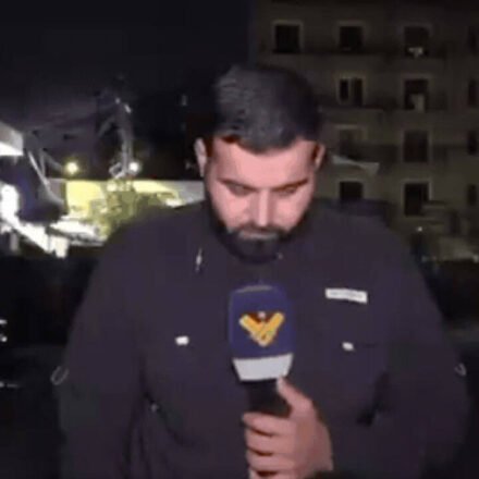 Caught on cam: Strike hits close to reporter live on air in Lebanon