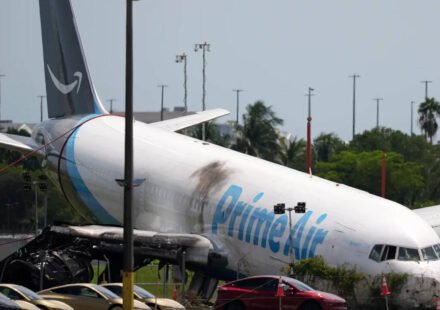 Amazon cargo jet pilots tried to abort unstable landing before plane overran Miami runway