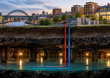 In Gateshead, water trapped 150 metres below the city in abandoned coal mines now heats 350 homes and public buildings