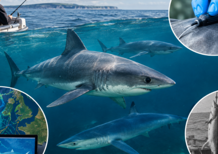 Scientists will deploy 70 electronic tags on 3 vulnerable shark species around Britain, pairing new tracking data with anglers’ catch records dating back to 1953