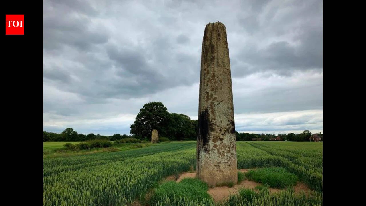 About 4,000 years ago, builders hauled 25-tonne stones 11 miles across northern England to create the ‘Devil’s Arrows’, Britain’s tallest surviving prehistoric stone row