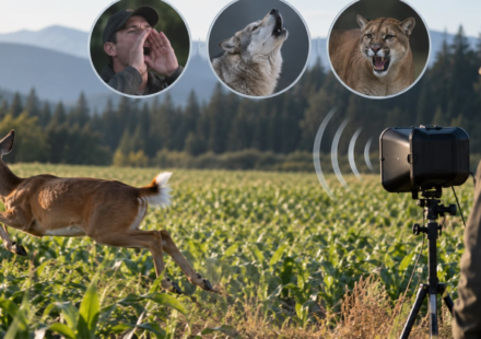 Scientists played human shouts, wolf and cougar calls near British Columbia crop fields; deer fled 64% of the time from human voices, but quickly learned to ignore the deterrents